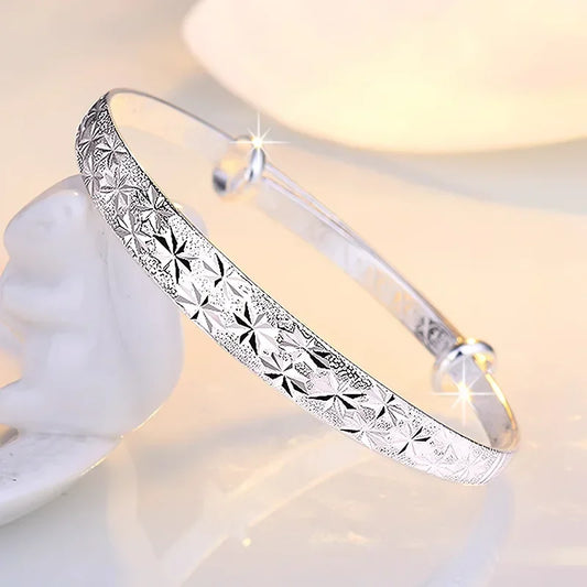 925 Silver Original Romantic Gypsophila Star Bangles