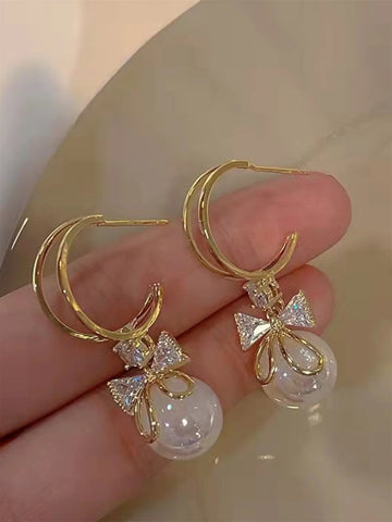 2PC Women's Trendy Bow Earrings