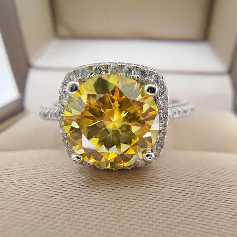 Luomansi Classic Silver Ring Woman 1 2CT