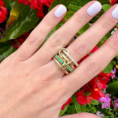 Stacking Engagement Band Rings