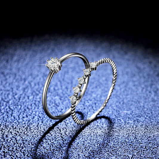 Moissanite 18K gold ring