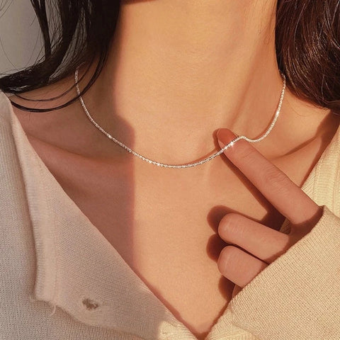 Y2K Pink Crystal Heart Pendant Necklace Women Sweet Cool Girl Punk Clavicle Chain Fashion Aesthetic Necklace Jewelry Gift 2024