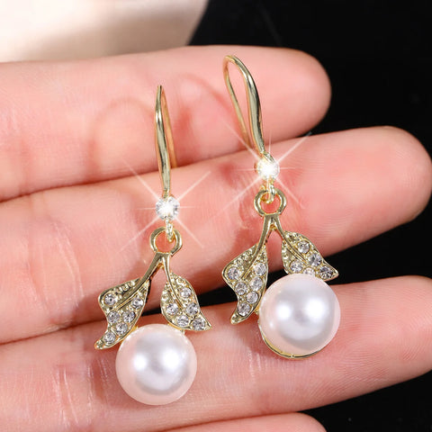 2 Women's Silver Needle Bow Studded