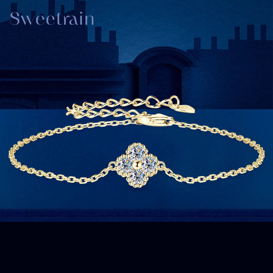 Sweetrain New 3mm Moissanite Bracelet