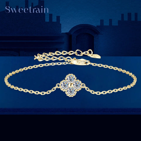 Sweetrain New 3mm Moissanite Bracelet