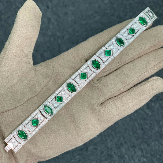 Wong Rain Vintage 925 Sterling Silver Emerald