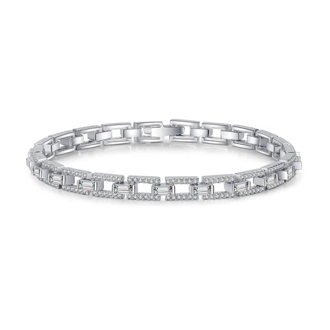 Premium PT950 Platinum Diamond Bracelet