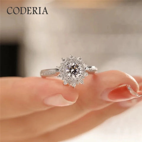 Real Pass Diamond Test 0.5 Carat Moissanite Ring