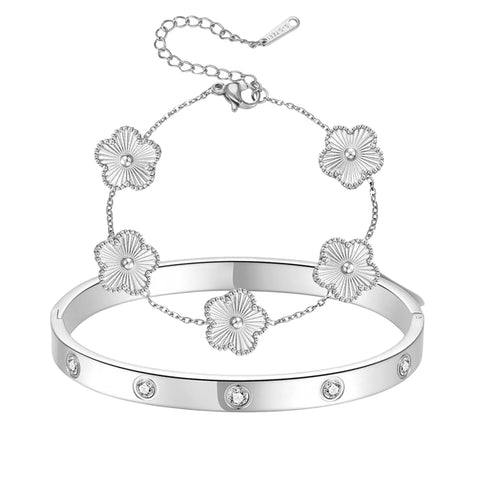 Stainless Steel Bracelet 316L Sparkle Jewelry