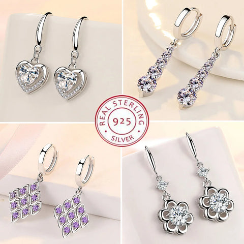Earrings For Women 925 Sterling Silver Original Charm