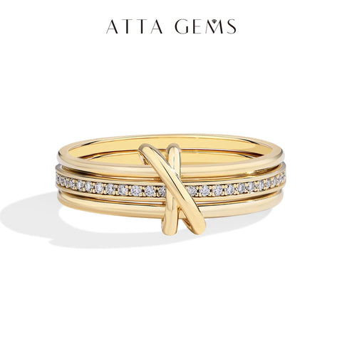 ATTAGEMS 2025 New Moissanite Ring