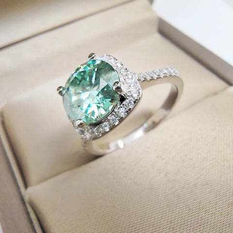 Luomansi Classic Silver Ring Woman 1 2CT
