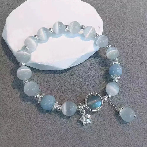 Blue Moonstone Cat Eye Pendant