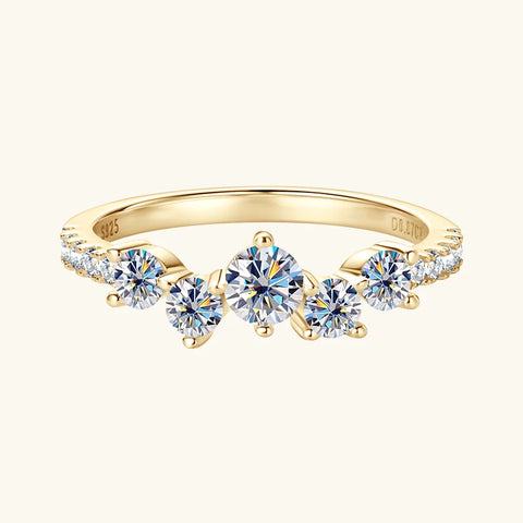 Anziw Real S925 Ring Cluster Moissanite