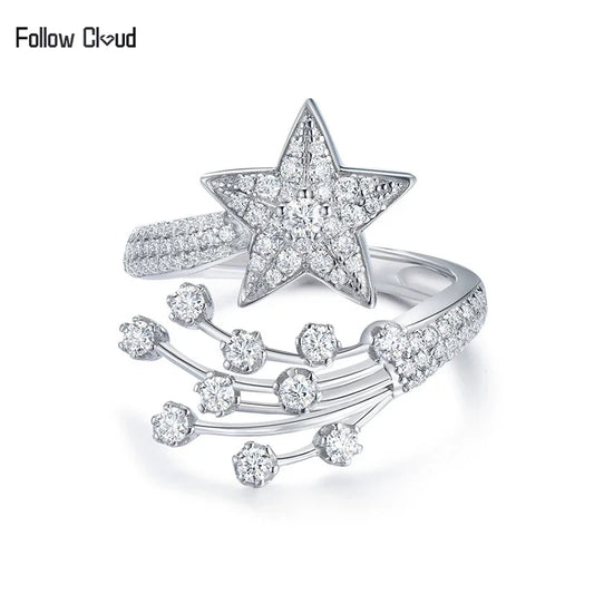 Follow Cloud Total 0.78ct Star Full Moissanite