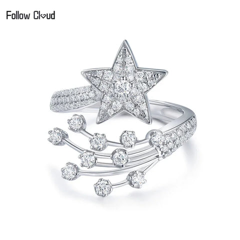 Follow Cloud Total 0.78ct Star Full Moissanite