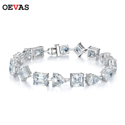 OEVAS 100% 925 Sterling Silver Full High Carbon