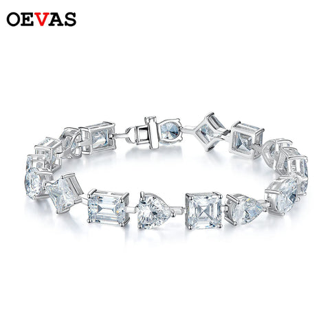 OEVAS 100% 925 Sterling Silver Full High Carbon