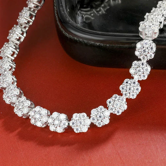 Full Moissanite Diamond Tennis Bracelet