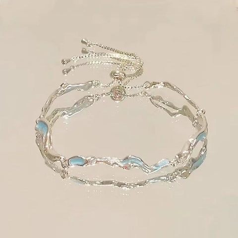 Silver Color Zircon Bracelet