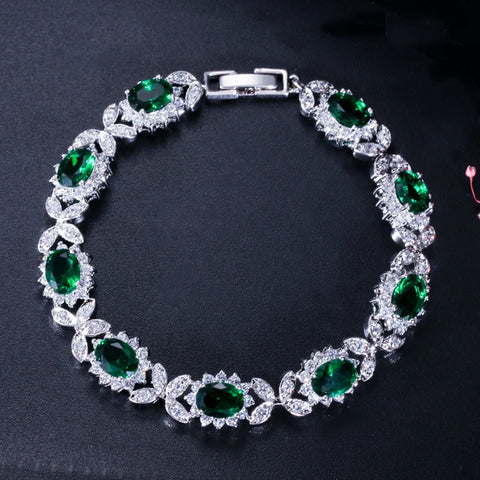 CWWZircons Luxury Dark Green Crystal