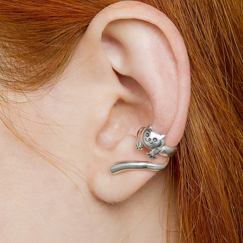 Huitan New Trendy Fox Shape Clip Earrings