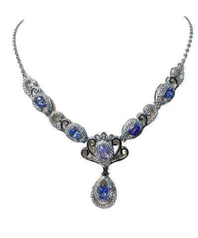 ZECAA Tanzanite Jewelry Necklace Pendant