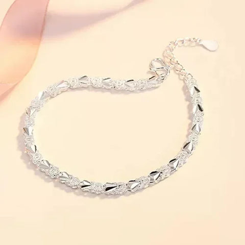 Fine 925 Sterling Silver Lucky Beads Bracelets