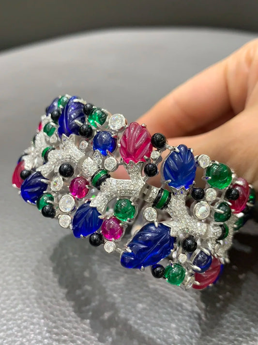 multi color leaf bracelet