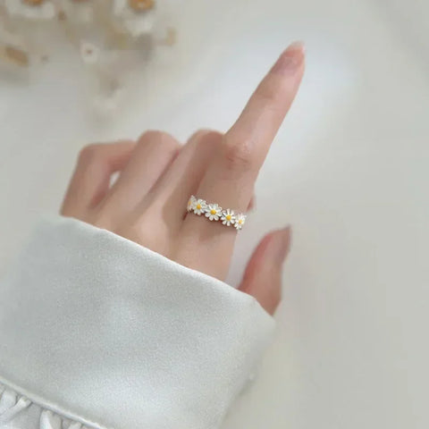 Fashion Vintage Daisy Flower Rings