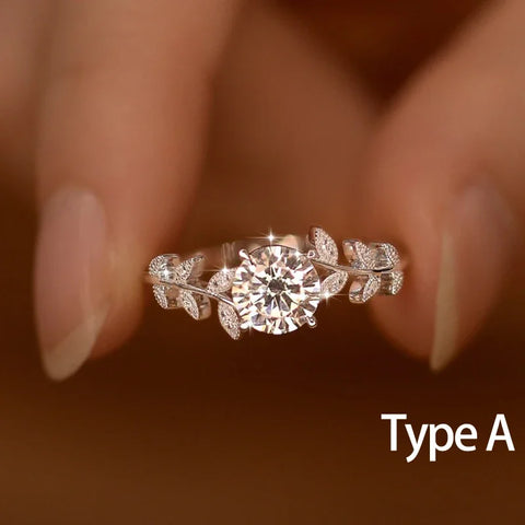 NeeTim 1CT Moissanite Diamond Rings Wedding Band