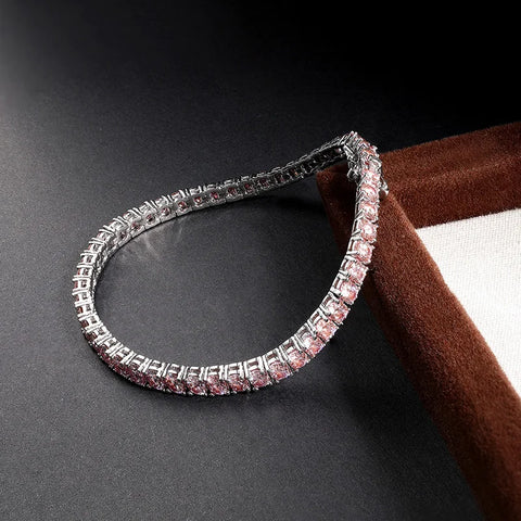 K.NOBSPIN Pink Moissanite Bracelet