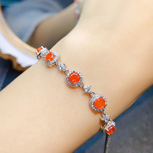 Opal Bracelet Genuine Gemstone Bracelet