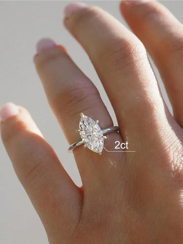 925 Sterling Silver Classic Gorgeous Sparkling Zircon Ring