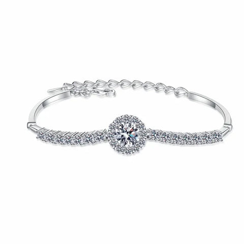 Sparkling Real 2.4ct D Color Moissanite Bracelets