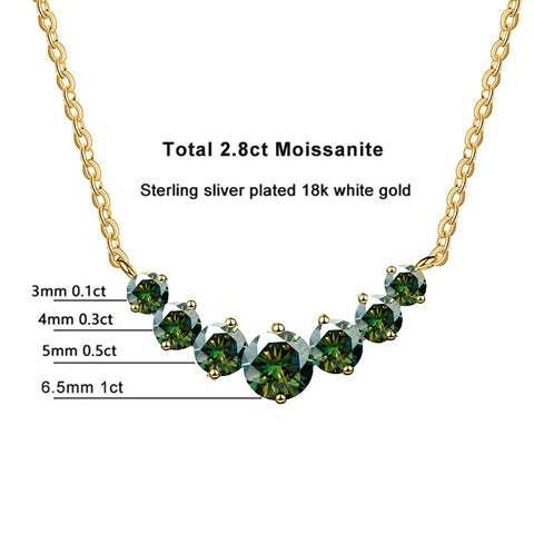 JoyceJelly All D VVS1 Moissanite Necklace