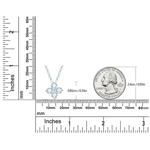 DJMAX Trendy Woman Jewelry 2022 3mm Moissanite Pendant Necklace for Women Original 925 sterling silver Vintage Clover Choker