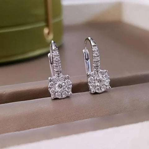 AINUOSHI Women's Earrings luxury 925 Sterling Silver