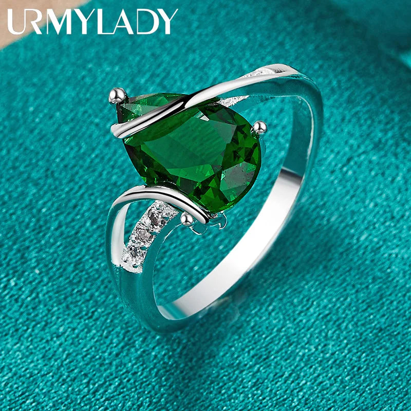 URMYLADY 925 Sterling Silver  Ring - BOLEVARD RING