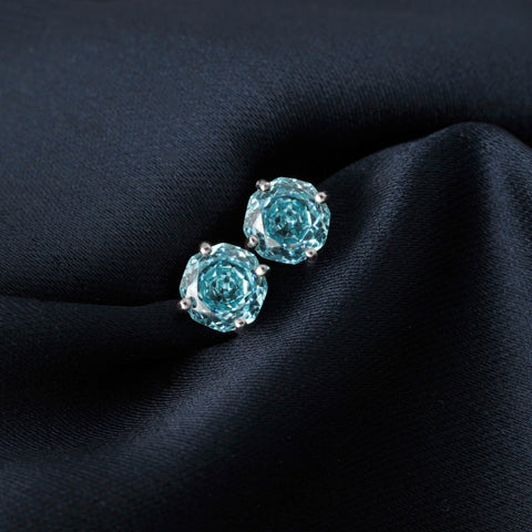 Potiy 2ct 5A Octagon Rose Cut Cubic Zirconia Paraiba