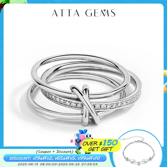 ATTAGEMS 2025 New Moissanite Ring