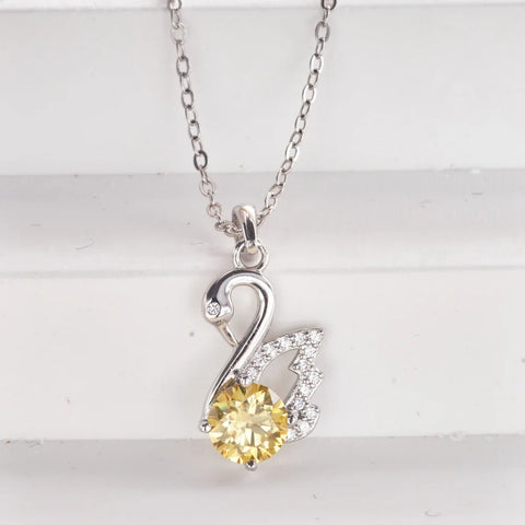 JoiasHome Fashion Silver s925 Swan D Color