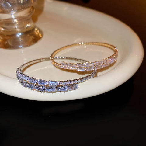 Zircon Bow Cuff Bracelet