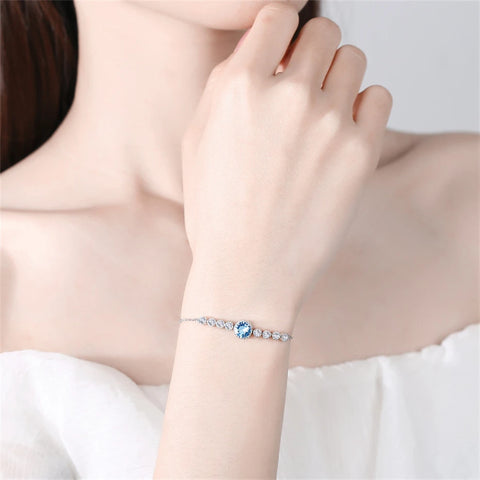 Heart of Ocean Bracelet Women S925 Bracelet