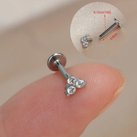 1PC Titanium Stainless Steel Earrings