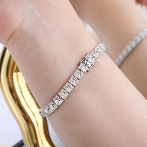 Luxury 3mm Moissanite Tennis Bracelet