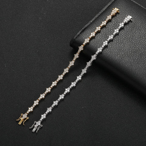 Iced Out Fashion Brass zircon Bracelet