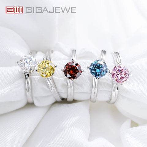 GIGAJEWE Moissanite1.0ct 6.5mm NovaColor
