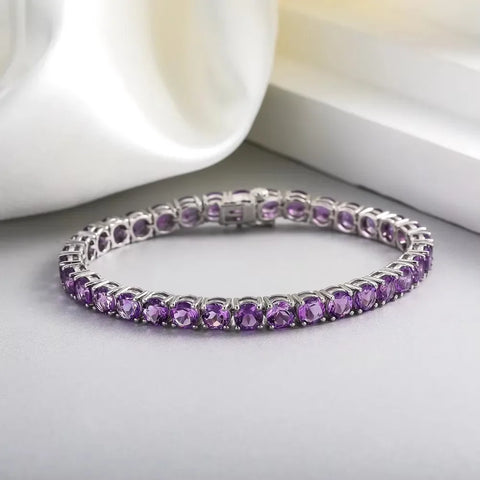 GZ ZONGFA Original 925 Sterling Silver Tennis Bracelet