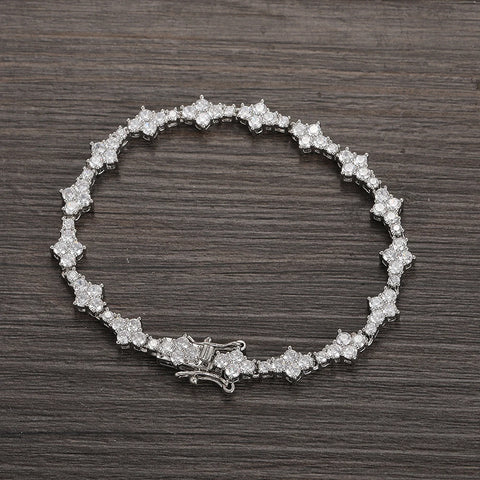 Iced Out Fashion Brass zircon Bracelet